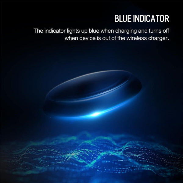 Planet Gates Black QI Wireless Charger, ROCK W5 Charging Pad For iPhone X 10 8 Samsung Note 8 S8 Plus S7 S6 Edge Phone Fast Charge Smart USB Dock
