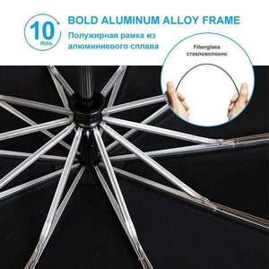 Planet Gates Black Quality 120cm Fully-automatic Umbrella Men Rain Woman Double Layer 3 Folding Business Gift Umbrella Windproof Sun Umbrellas