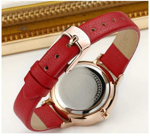 Planet Gates Black Quartz Watch Women Genuine Leather Women Watches  Luxury Ladies Watch Montre Femme