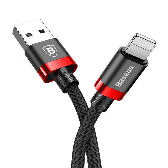 Planet Gates Baseus USB Cable For iPhone Xs Max Xr X 8 7 6 6s 5 5s se iPad Air Mini Fast Data Charging Charger Wire Cord Mobile Phone Cables
