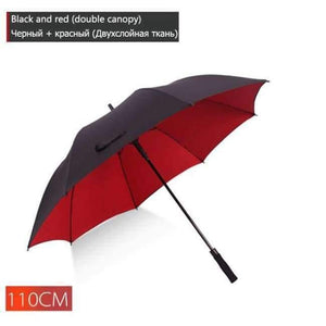 Planet Gates Black-red-110CM 130cm large umbrella male golf rain umbrella windproof double-layer auto-open long handle umbrella female male