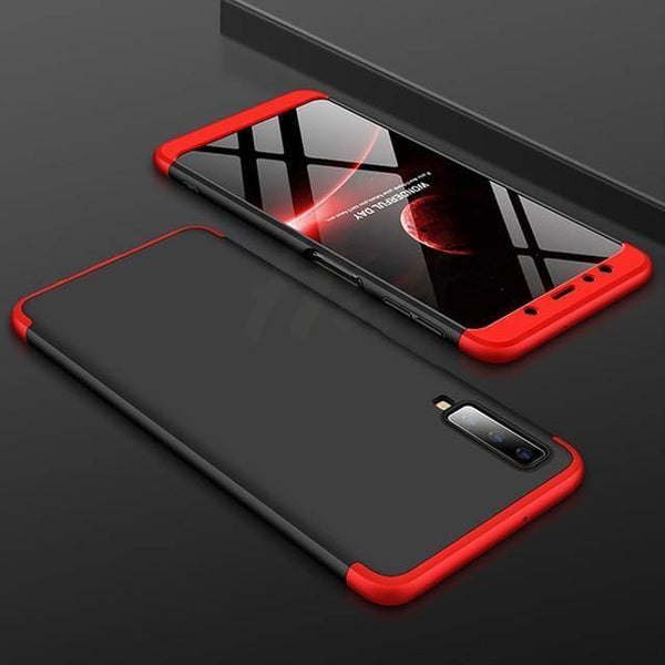 Planet Gates Black-Red / A7 2018 H&A 360 Degree Full Cover Phone Case For Samsung Galaxy J4 Plus J6 Plus J8 A7 2018 Matte Shockproof PC Phone Cover A7 J8 Case