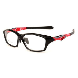 Planet Gates Black Red Hotochki TR90 Glasses Frame Men Full Frames Fashion Eyewear for Sports Myopia Eyeglasses Ultra-light Anti-Slide Design