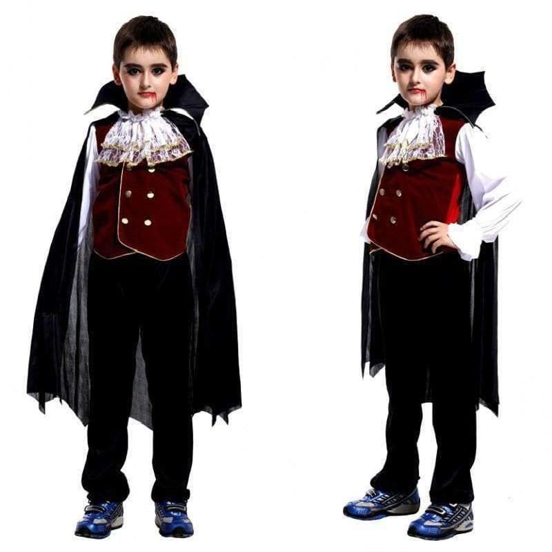 Planet Gates Black Red / L Toddler anime vampire queen fancy dress Costumes halloween costumes for boys girls kids vampire Carnival Party Cosplay fantasia