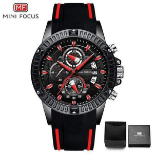Planet Gates black red Men's Wristwatch Quartz Watch Men Waterproof Silicone Sport Wrist Watches Men Luxury Brand Relogio Masculino