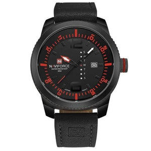 Planet Gates Black Red Men Sport Watches Men's Quartz Clock Man Army Military Leather Wrist Watch  Relogio Masculino