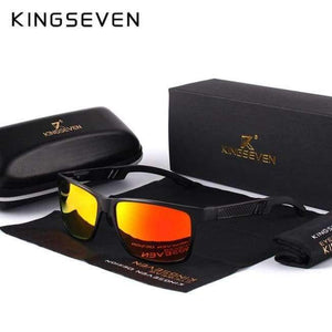 Planet Gates Black Red / Original KINGSEVEN Men Polarized Sunglasses Aluminum Magnesium Sun Glasses Driving Glasses Rectangle Shades For Men Oculos masculino Male