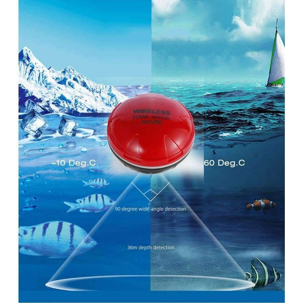 Planet Gates black red Phone Fish Finder Wireless Sonar Fish Finder Sea Lake Fishing Detect iOS Android App Findfish Smart Sonar Echo Sounder