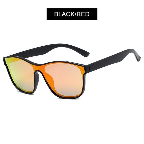 Planet Gates Black Red Square Polarized Sunglasses Men Women Fashion Square Male Sun Glasses Brand Design One-piece Lens Eyewear UV400
