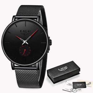 Planet Gates Black red Womens Watches Top Brand Luxury Casual Fashion Watch Women Quartz Waterproof Clock Mesh belt Ladies Wristwatch Ladies Watch