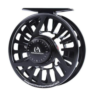 Planet Gates BLACK REEL / 9000 Series Fly Fishing Reel 3/4/5/6/7/8WT CNC Machined Aluminium Micro Adjusting Drag Fly Reel
