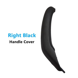 Planet Gates Black Right Car Interior Passenger Door Left Right Pull Handle Leather Cover Replacement For BMW X3 X4 F25 F26 2010-2016
