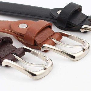 Planet Gates Black ring / 95cm Belts Women high quality Alloy buckle fashion students jeans  belts brown leather black strap belt women