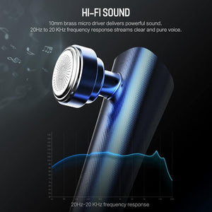 Planet Gates black ROCK Bluetooth 4.2 Wireless Earphone, Torch Series In-Ear with Microphone HiFi Bluetooth Earphone