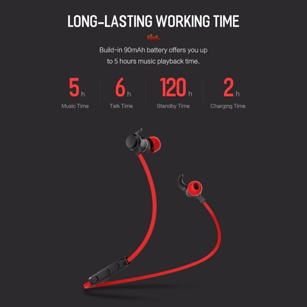 Planet Gates Black ROCK Bluetooth Earphone with Mic Half In-ear Bluetooth Headphone Wireless Neckband Magnetic Headset for iphone XS Xiaomi