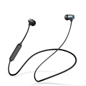 Planet Gates Black ROCK Bluetooth Earphone with Mic Half In-ear Bluetooth Headphone Wireless Neckband Magnetic Headset for iphone XS Xiaomi