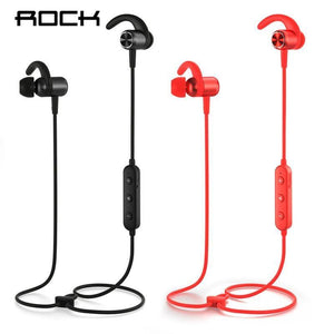 Planet Gates Black ROCK Bluetooth Earphone with Mic Half In-ear Bluetooth Headphone Wireless Neckband Magnetic Headset for iphone XS Xiaomi