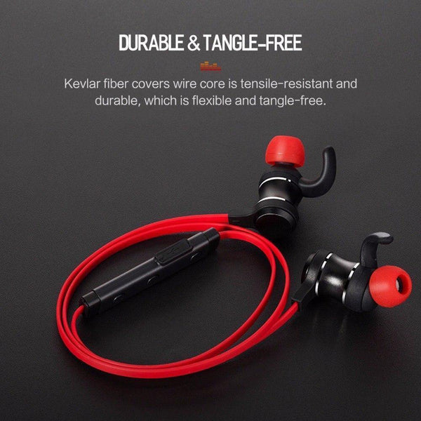 Planet Gates Black ROCK Bluetooth Earphone with Mic Half In-ear Bluetooth Headphone Wireless Neckband Magnetic Headset for iphone XS Xiaomi