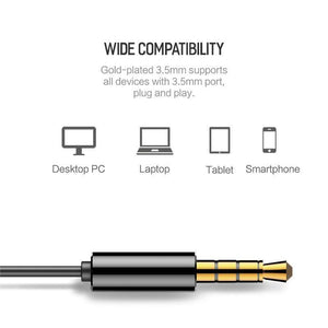 Planet Gates Black Rock In-Ear Earphone with Microphone for Xiaomi Huawei 3.5mm Metal Earphone Super Bass Headset with Mic Earbuds