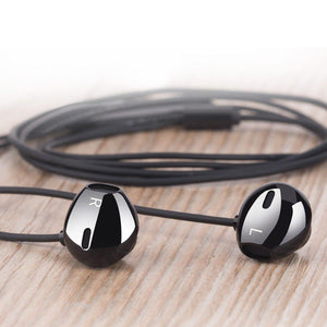 Planet Gates Black Rock In-Ear Earphone with Microphone for Xiaomi Huawei 3.5mm Metal Earphone Super Bass Headset with Mic Earbuds