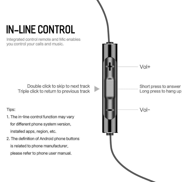 Planet Gates Black Rock In-Ear Earphone with Microphone for Xiaomi Huawei 3.5mm Metal Earphone Super Bass Headset with Mic Earbuds