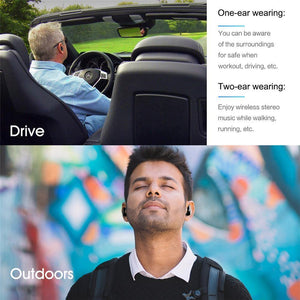 Planet Gates Black ROCK Mini TWS True Wireless Bluetooth Earphone Stereo Sports Headset With Charging Box Mic Earbud For iPhone XS MAX Xiaomi