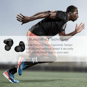 Planet Gates Black ROCK Mini TWS True Wireless Bluetooth Earphone Stereo Sports Headset With Charging Box Mic Earbud For iPhone XS MAX Xiaomi