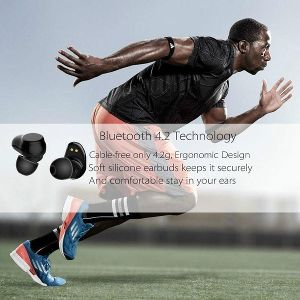 Planet Gates Black ROCK Mini TWS True Wireless Bluetooth Earphone Stereo Sports Headset With Charging Box Mic Earbud For iPhone XS MAX Xiaomi