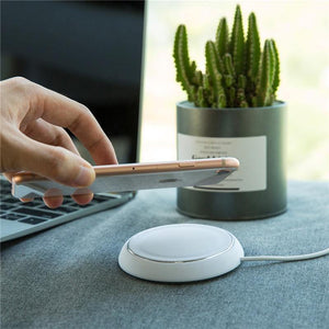 Planet Gates Black ROCK QI Wireless Charger For iPhone X 10 8 Samsung Note 8 S8 Plus S7 S6 Edge Phone Fast Charging Pad Quick Charge Smart USB Dock