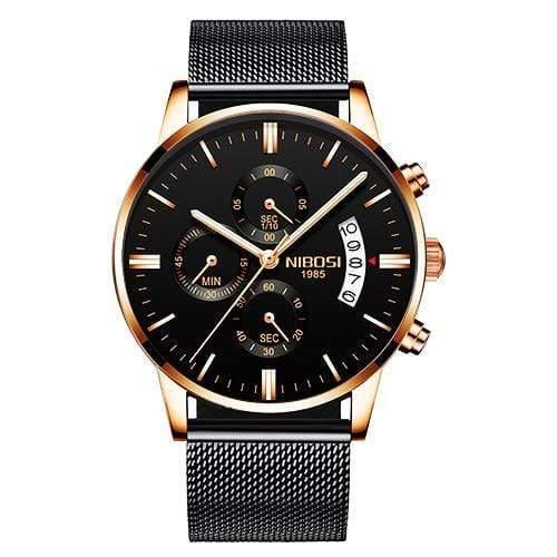 Planet Gates Black Rose Alloy Mens Watches Top Brand Luxury Military Sport Quartz Watch Men Waterproof Male Sport Clock Wristwatches Relogio Masculino