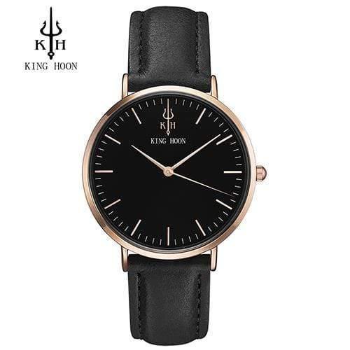 Planet Gates BLACK ROSE BLACK Women Watch Ladies Ultra Thin Stainless Steel Band Quartz Wristwatch Fashion Female Clock Relogio
