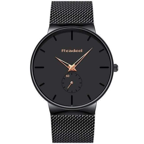 Planet Gates Black Rose Gold Sports Watches Top Brand Luxury Ultra Thin Casual Waterproof Sport Watch Quartz Full Steel Men Watch Relogio Masculino