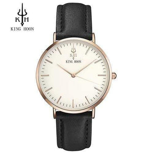 Planet Gates BLACK ROSE WHITE Women Watch Ladies Ultra Thin Stainless Steel Band Quartz Wristwatch Fashion Female Clock Relogio