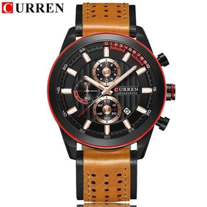 Planet Gates black rose Wristwatches Fashion New Arrival Calendar Casual Men Watches High Quality Leather Strap Chronograph Quartz watch