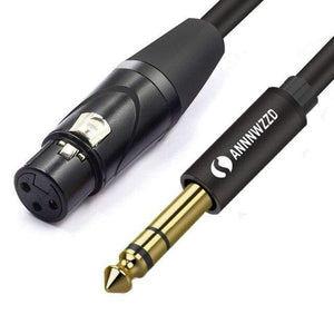 Planet Gates black / Russian Federation / 5m 6.35mm Jack to XLR Cable Male to Female Professional audio Cable 1m 2m 3m 5m for Microphones Speakers Sound Consoles Amplifier