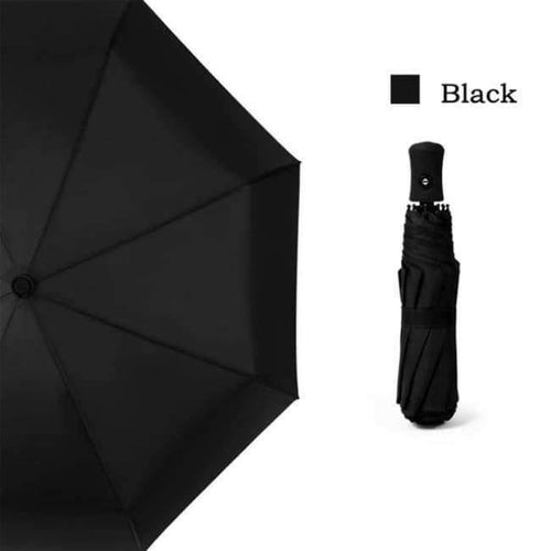 Planet Gates Black / Russian Federation Men Business Automatic Umbrella Female Windproof Stainless Steel Umbrellas Rain Women Folding Summer Umbrella UBY03