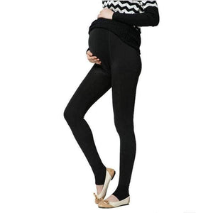 Planet Gates Black / Russian Federation Winter Maternity Plus Velvet Thickening  Leggings Pants Clothes For Pregnant Women Warm High Waist Suspender Pregnancy Trousers