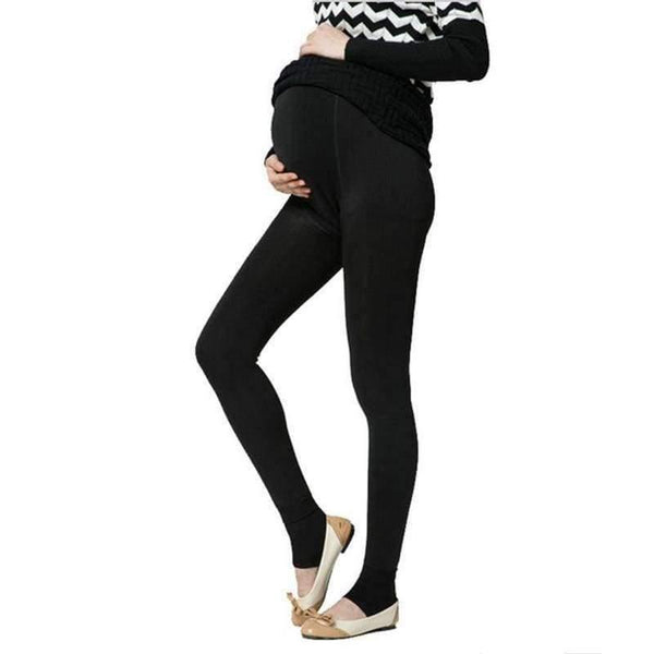 Planet Gates Black / Russian Federation Winter Maternity Plus Velvet Thickening  Leggings Pants Clothes For Pregnant Women Warm High Waist Suspender Pregnancy Trousers