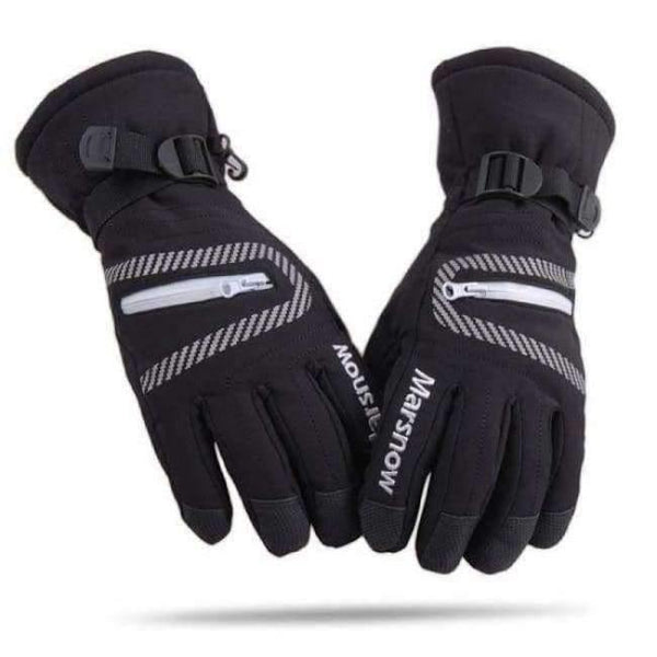 Planet Gates Black / S -30 Degree Marsnow Brand Men Women Ski Snow Riding Gloves Windproof Outdoor Sport Thermal Snowboard Winter Snow Skiing Gloves