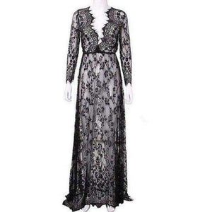 Planet Gates Black / S 4XL Shop Sexy Full Slips White Lace Long Slip Women Femme Clothes Romper White Povyubnik Intimates Petticoats Lingerie