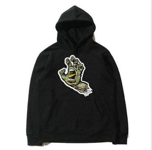 Planet Gates black / S Autumn and winter hoodies men santacruz fashion printing hoodie sweatshirt cotton Long sleeve fleece men's hoodie