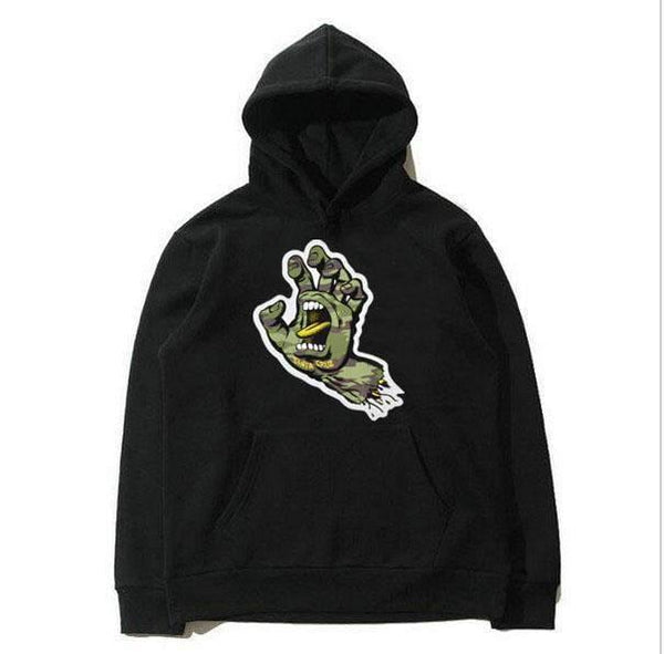 Planet Gates black / S Autumn and winter hoodies men santacruz fashion printing hoodie sweatshirt cotton Long sleeve fleece men's hoodie