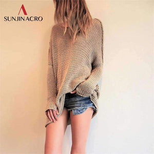 Planet Gates Black / S Autumn Winter Women's Casual Knitted Elegant Sweaters Plus Size Long-sleeved Simple Lady Pullover Thin Woman Top 2018