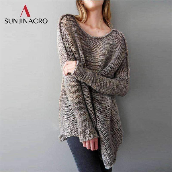 Planet Gates Black / S Autumn Winter Women's Casual Knitted Elegant Sweaters Plus Size Long-sleeved Simple Lady Pullover Thin Woman Top 2018