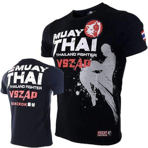 Planet Gates Black / S Bangkok Boxing MMA T Shirt Gym Tee Shirt Fighting Fighting Martial Arts Fitness Training Muay Thai T Shirt Men Homme