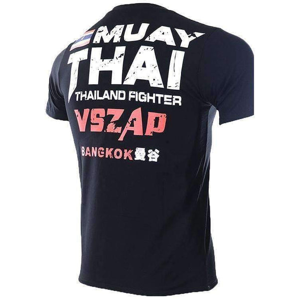 Bangkok Boxing MMA T Shirt Gym Tee Shirt Fighting Fighting Martial Arts Fitness Training Muay Thai T Shirt Men Homme