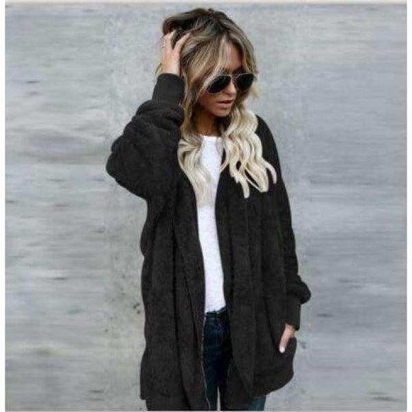 Planet Gates Black / S Both Sides Wear Faux Fur Long Winter Jacket Women Autumn Winter 2017 Warm Coat Thicken Hooded Parka Women Outwear