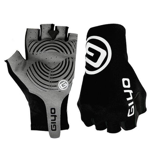Planet Gates Black / S Breaking Wind Cycling Gloves Half Finger Anti-slip Bicycle Mittens Racing Road Bike Glove MTB Biciclet Guantes Ciclismo
