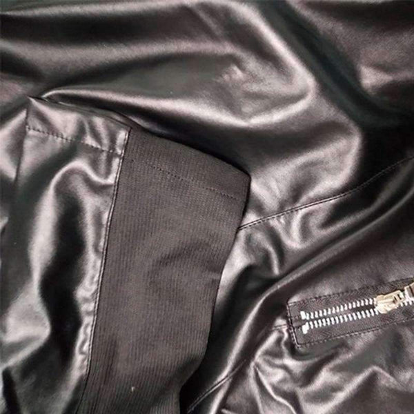 Planet Gates Black / S Casual PU Leather Jacket Women Classic Zipper Short Motorcycle Jackets Lady Autumn Soft Leather Basic Coat Black