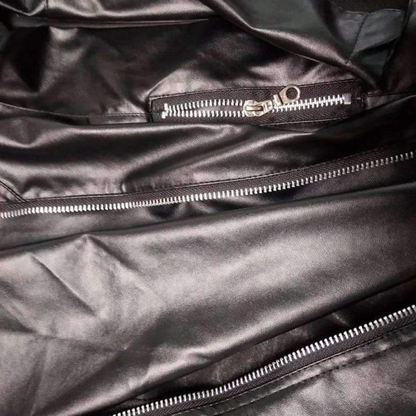 Planet Gates Black / S Casual PU Leather Jacket Women Classic Zipper Short Motorcycle Jackets Lady Autumn Soft Leather Basic Coat Black